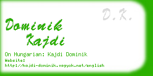 dominik kajdi business card